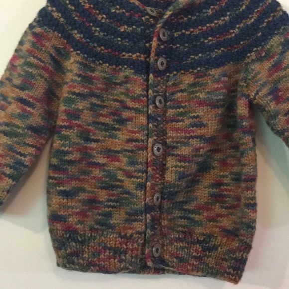 Scotland’s Finest Children’s Hand-Knitted Sweater NEW 12-24 Month Button-Up Cute - Picture 2 of 6